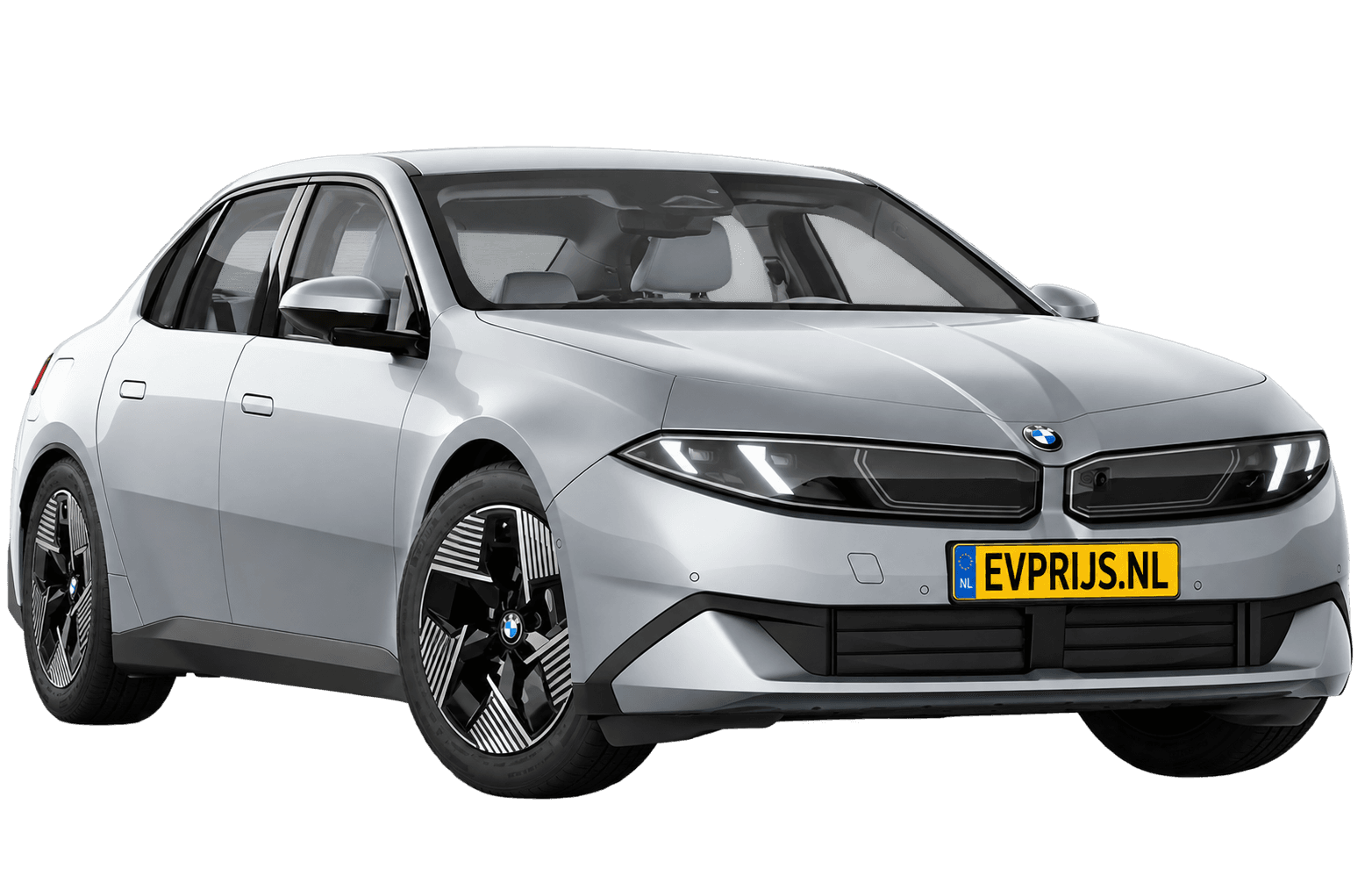 AI-bewerking (Imagegen) van officieel BMW Nederland-configuratorbeeld: i3 Sedan in Spacesilber metallic; kleurverzadiging, uitvoering en velgen kunnen afwijken., beeld 4