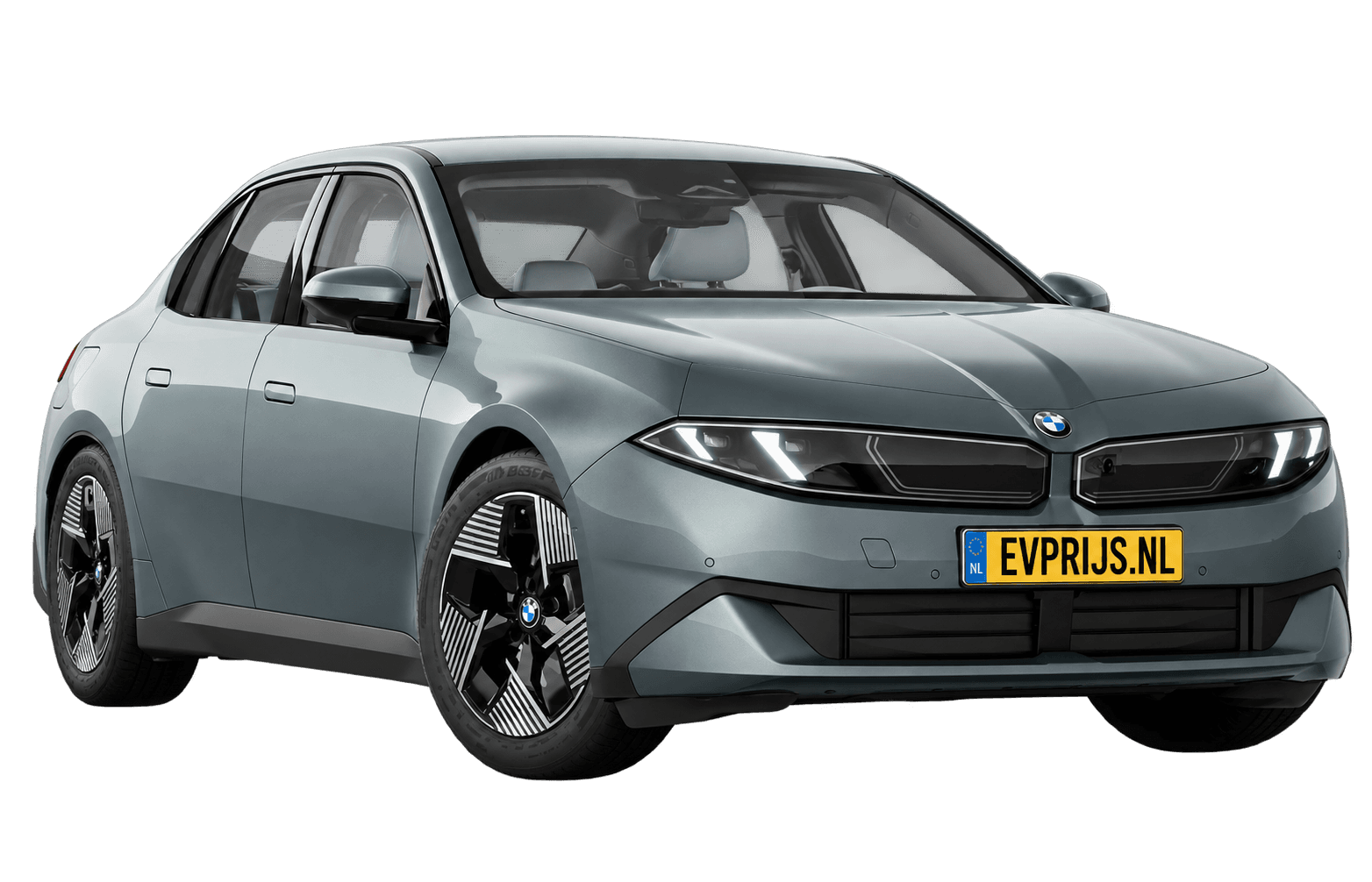 AI-bewerking (Imagegen) van officieel BMW Nederland-configuratorbeeld: i3 Sedan in Eucalyptus Green; kleurverzadiging, uitvoering en velgen kunnen afwijken., beeld 9