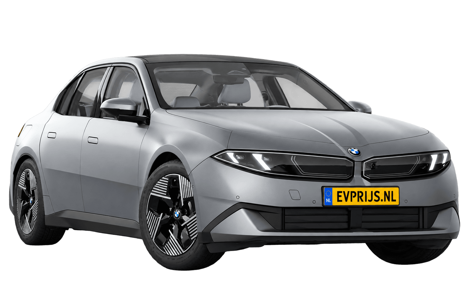 AI-bewerking (Imagegen) van officieel BMW Nederland-configuratorbeeld: i3 Sedan in Frozen Space Silver metallic; kleurverzadiging, uitvoering en velgen kunnen afwijken., beeld 12