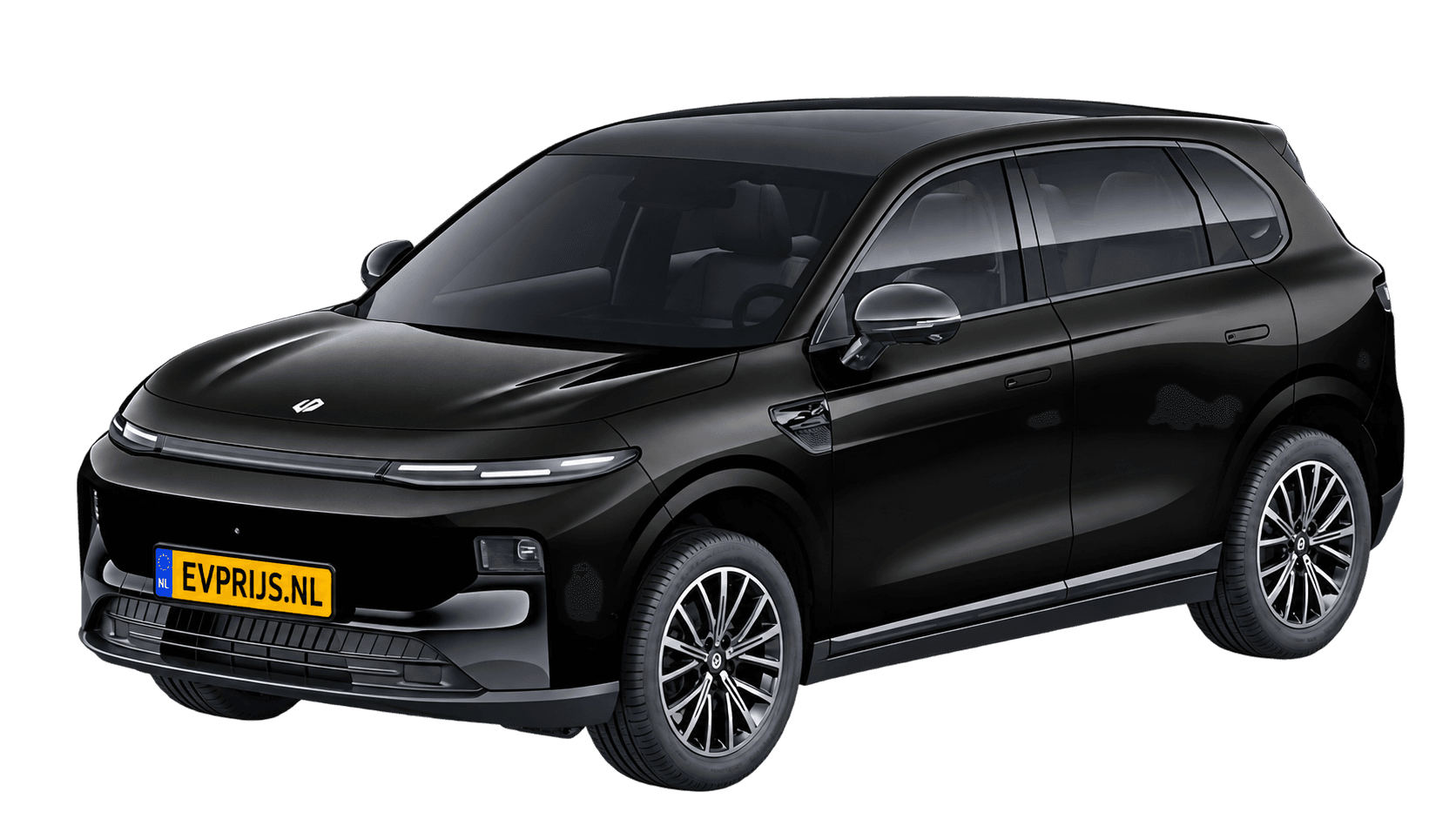 AI-bewerking (Imagegen) van officieel Leapmotor-beeld: B10 voor-/zijaanzicht in Metallic Black (configurator B10 (versie B108CR1UEULSCAE), afbeelding B10_0KL.png); velgen en details kunnen per uitvoering afwijken, beeld 4