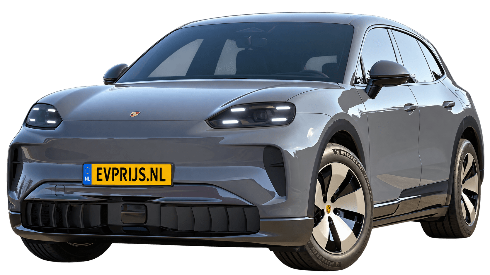 AI-bewerking van origineel Porsche-configuratorbeeld in Slate Grey Neo; uitvoering en velgen kunnen afwijken. Kleine randresten mogelijk., beeld 14