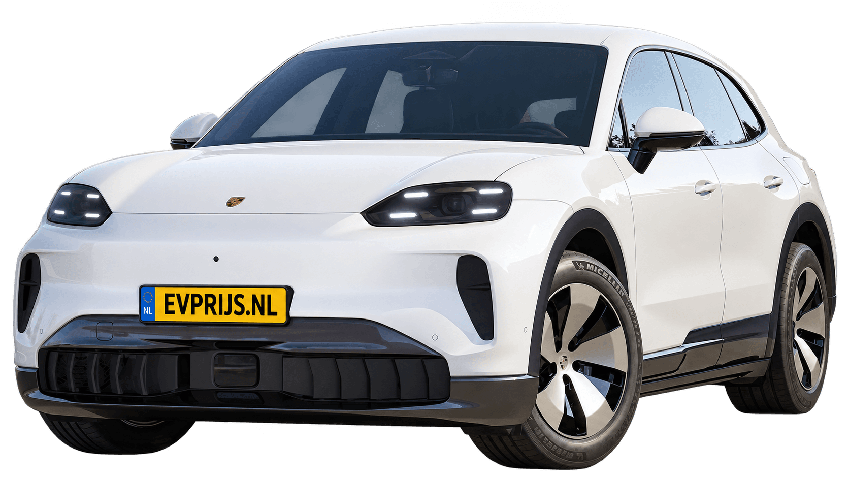 AI-bewerking van origineel Porsche-configuratorbeeld in Carrara White Metallic; uitvoering en velgen kunnen afwijken. Kleine randresten mogelijk., beeld 6