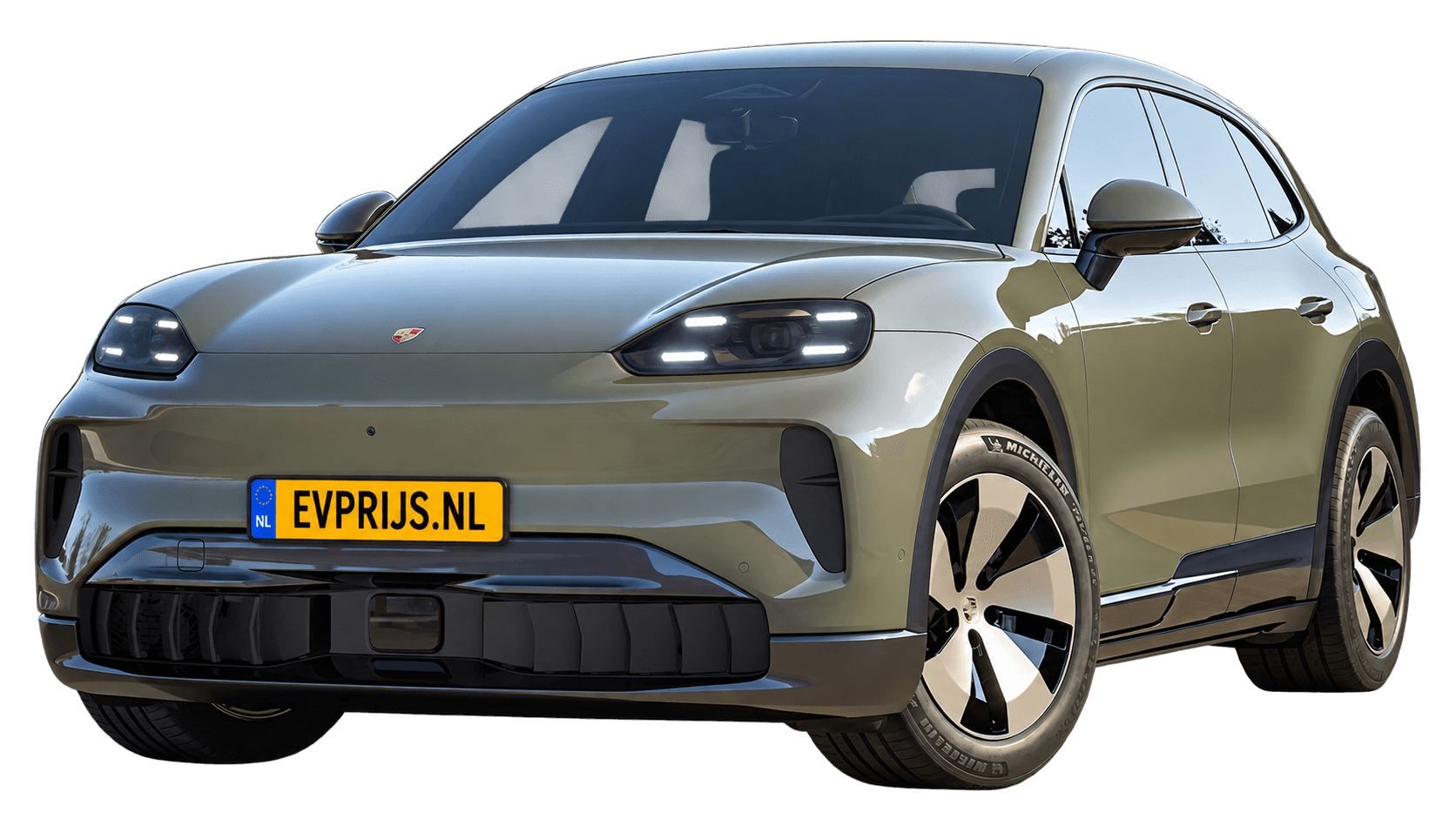 AI-bewerking van origineel Porsche-configuratorbeeld in Monteverde Metallic; uitvoering en velgen kunnen afwijken. Kleine randresten mogelijk., beeld 15
