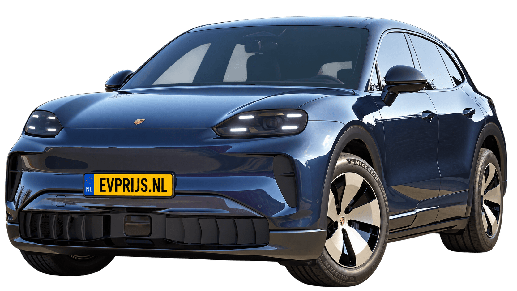 AI-bewerking van origineel Porsche-configuratorbeeld in Algarve Blue Metallic; uitvoering en velgen kunnen afwijken. Kleine randresten mogelijk., beeld 10