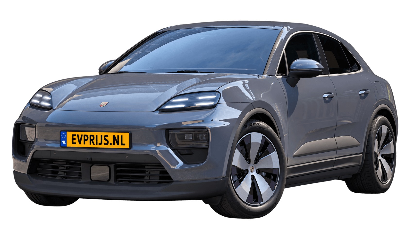 AI-bewerking van origineel Porsche-configuratorbeeld in Slate Grey Neo; uitvoering en velgen kunnen afwijken. Kleine randresten mogelijk., beeld 16