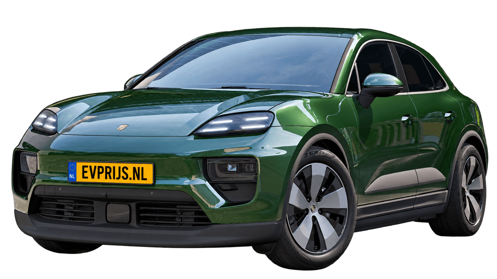 AI-bewerking van origineel Porsche-configuratorbeeld in Oak Green Metallic Neo; uitvoering en velgen kunnen afwijken. Kleine randresten mogelijk., beeld 14