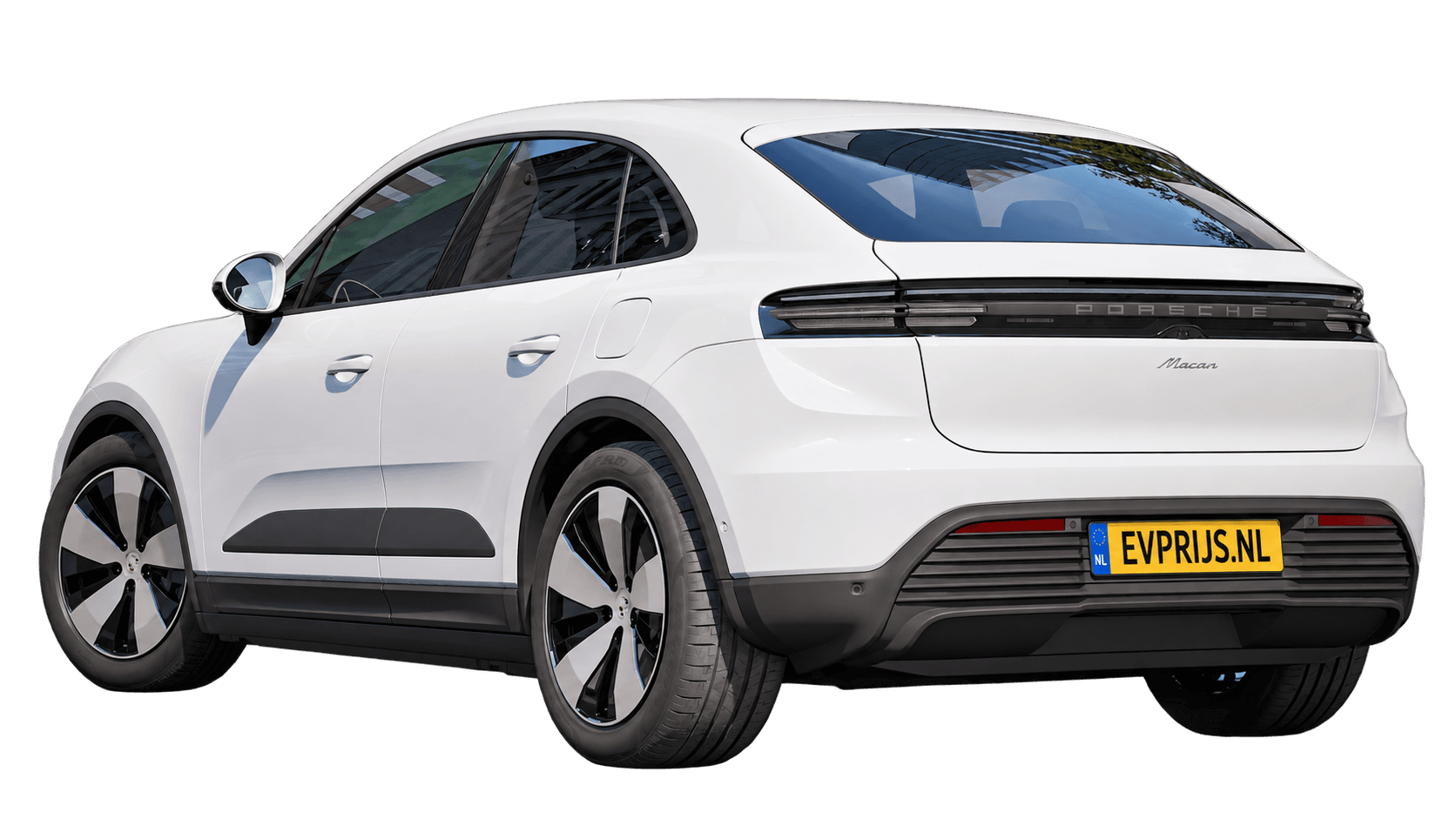 AI-bewerking van origineel Porsche-modelbeeld; uitvoering Macan, lak uit bronfoto. Kleine randresten zichtbaar., beeld 2