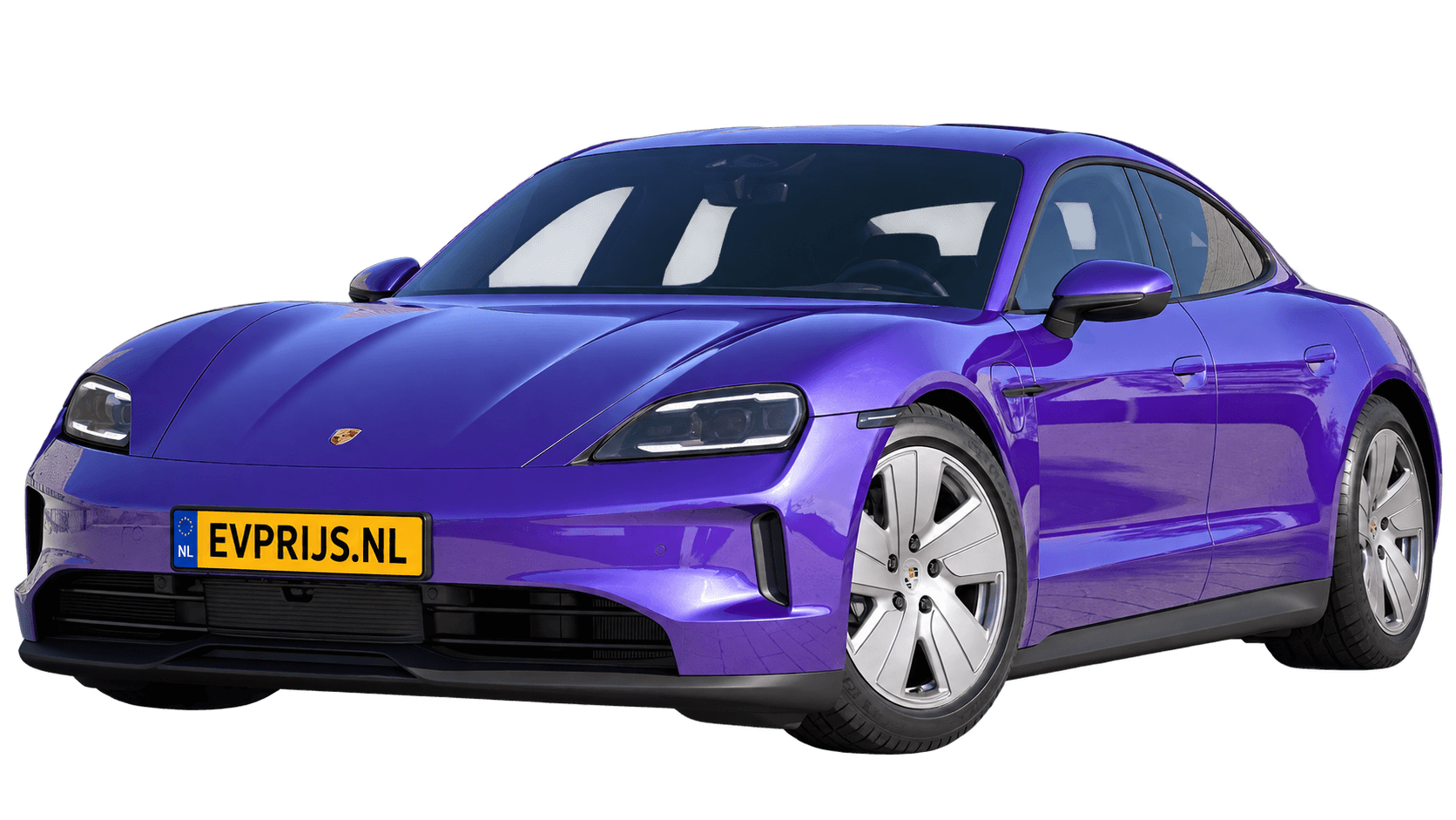 AI-bewerking van origineel Porsche-configuratorbeeld in Purple Sky metallic; uitvoering en velgen kunnen afwijken. Kleine randresten mogelijk., beeld 15