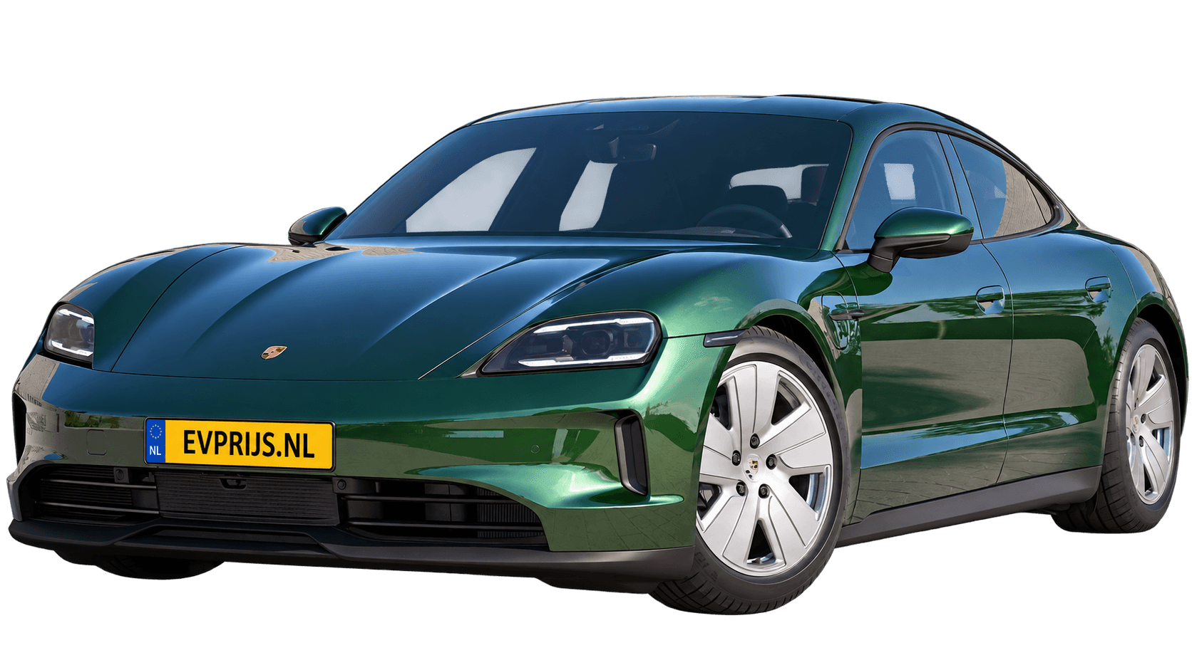 AI-bewerking van origineel Porsche-configuratorbeeld in Oak Green Metallic Neo; uitvoering en velgen kunnen afwijken. Kleine randresten mogelijk., beeld 16