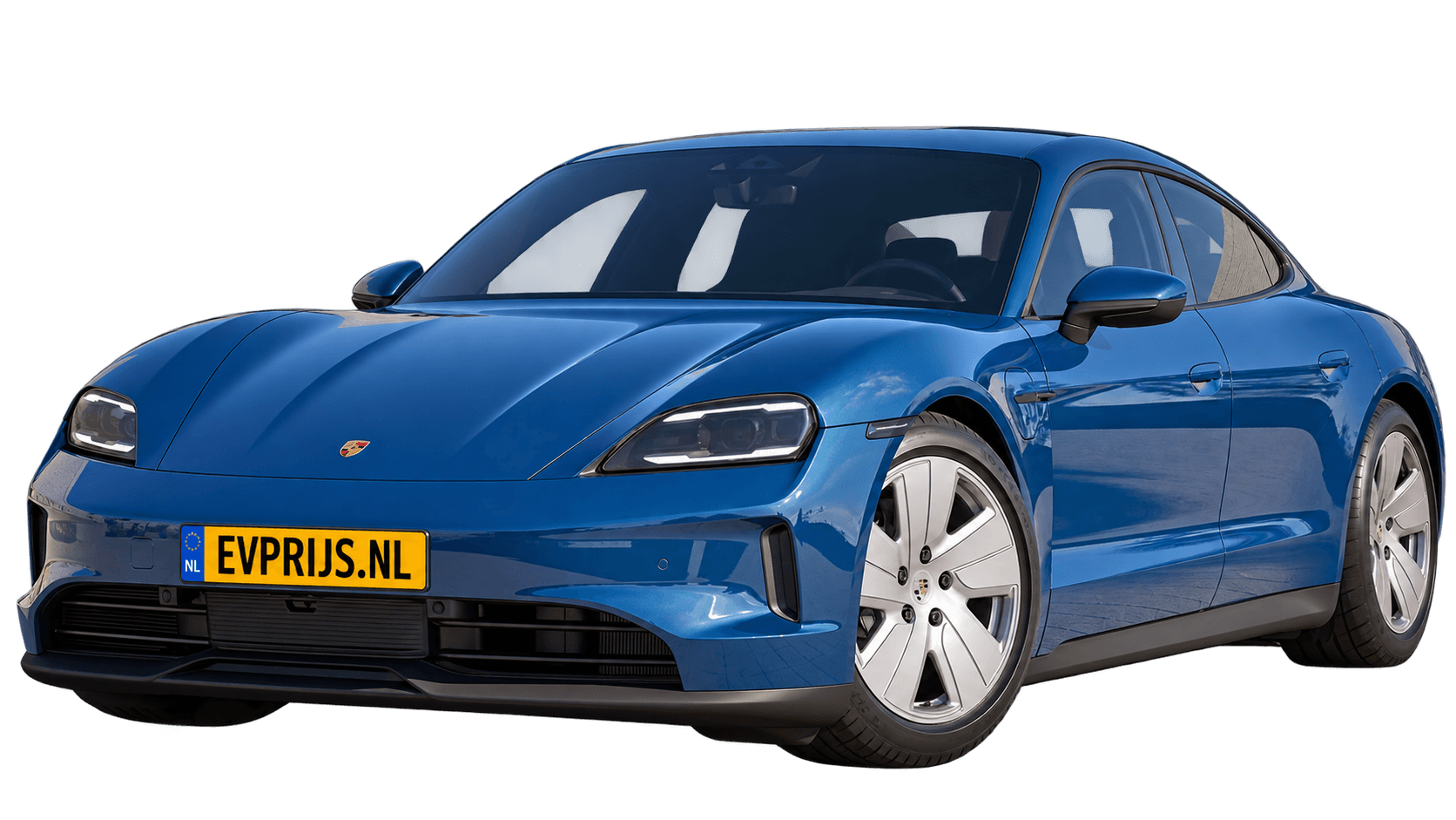 AI-bewerking van origineel Porsche-configuratorbeeld in Neptunusblauw; uitvoering en velgen kunnen afwijken. Kleine randresten mogelijk., beeld 12