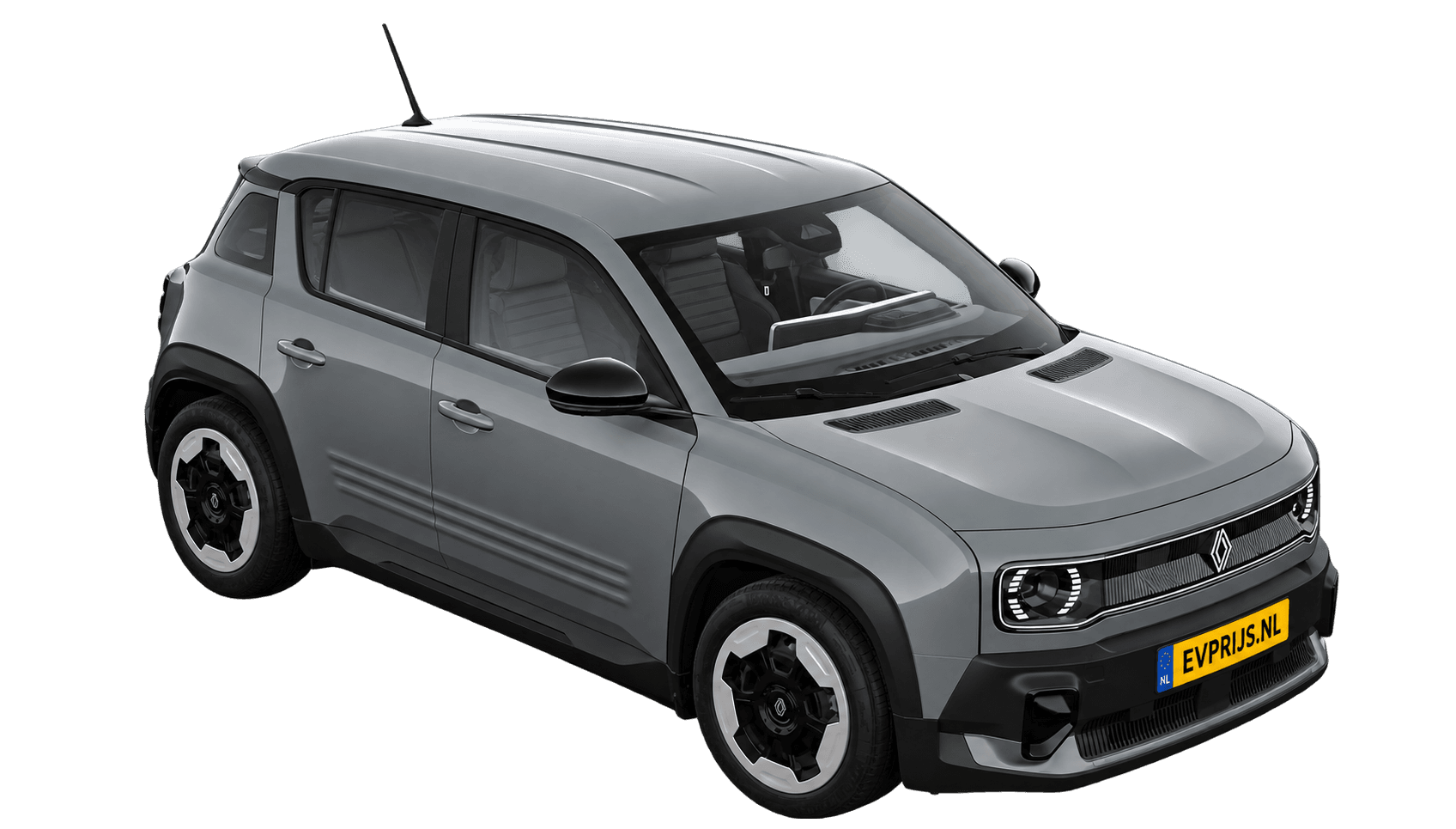 AI-bewerking van Nederlandse Renault-configurator: evolution 120 pk, gris urbain, Jogging-wielen, beeld 3