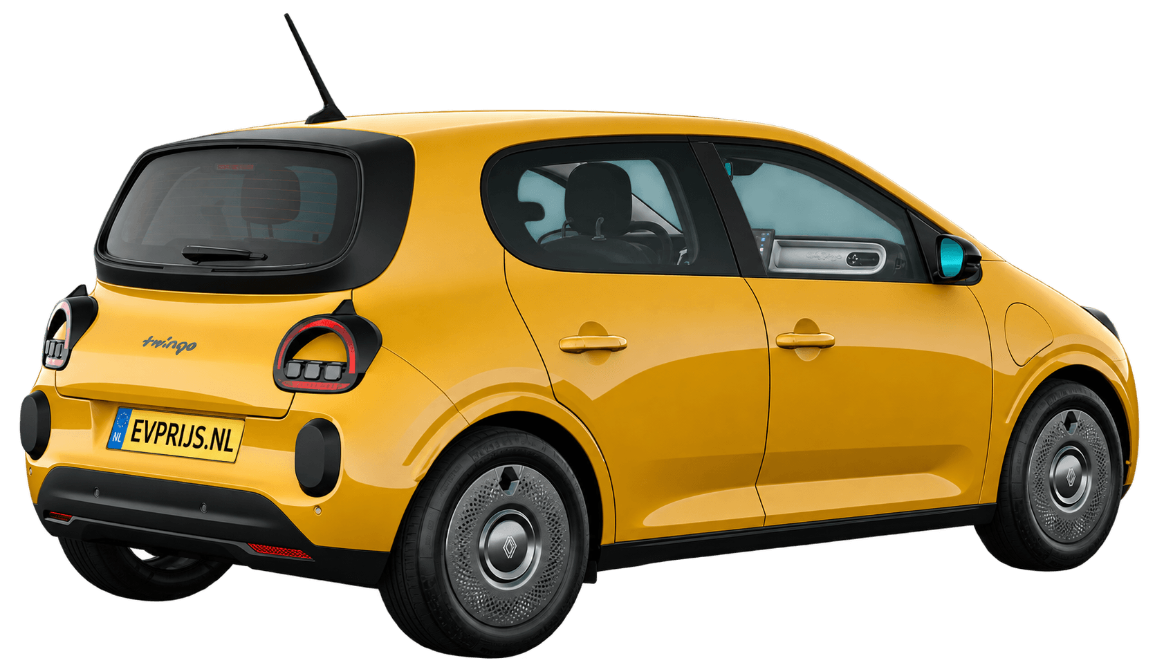 AI-bewerking van Nederlandse Renault-configurator: evolution, jaune mango, Domino-wielen, beeld 2