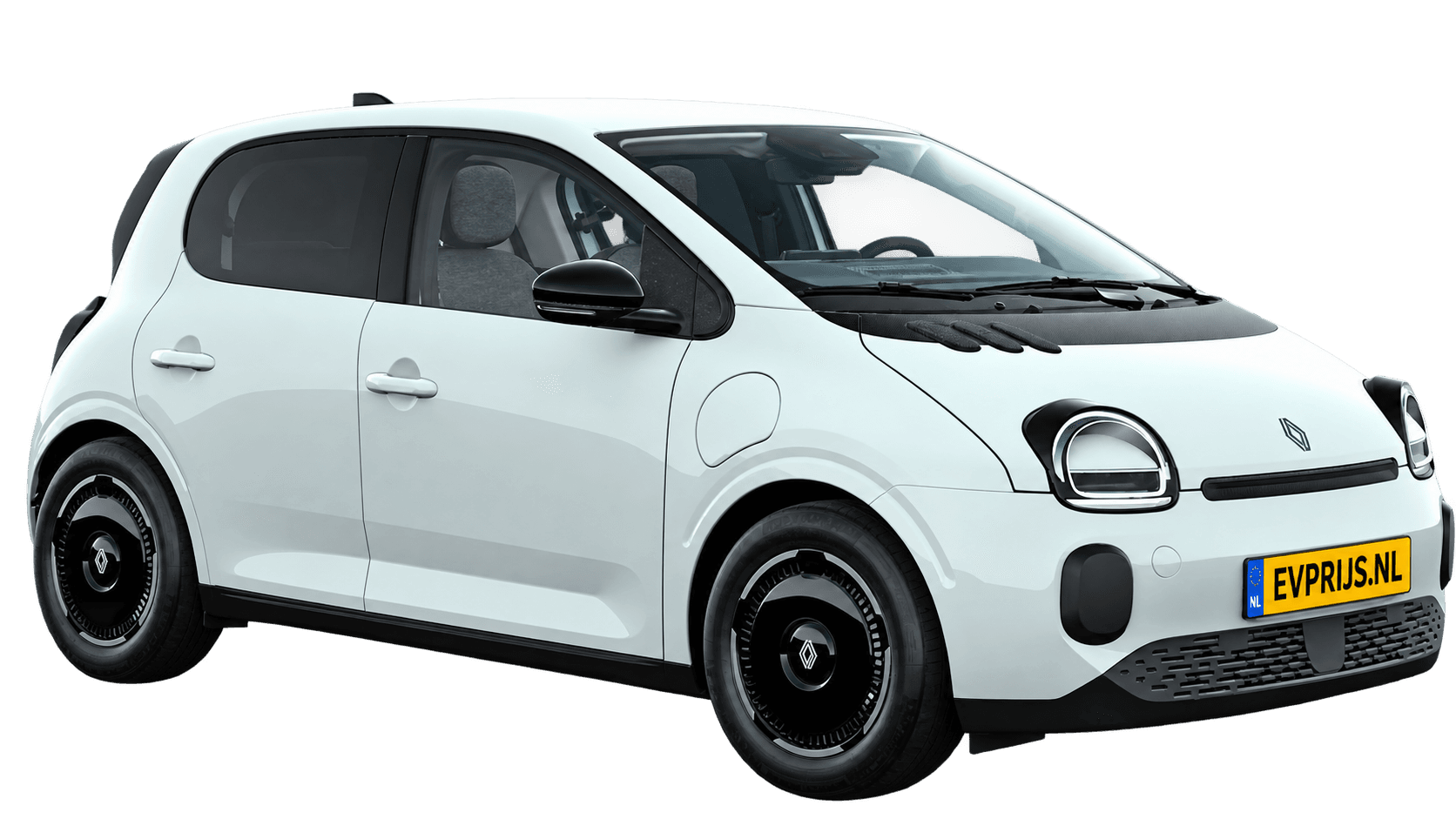 AI-bewerking van Nederlandse Renault-configurator: techno, blanc glacier, Obsidian Flow-wielen, beeld 3