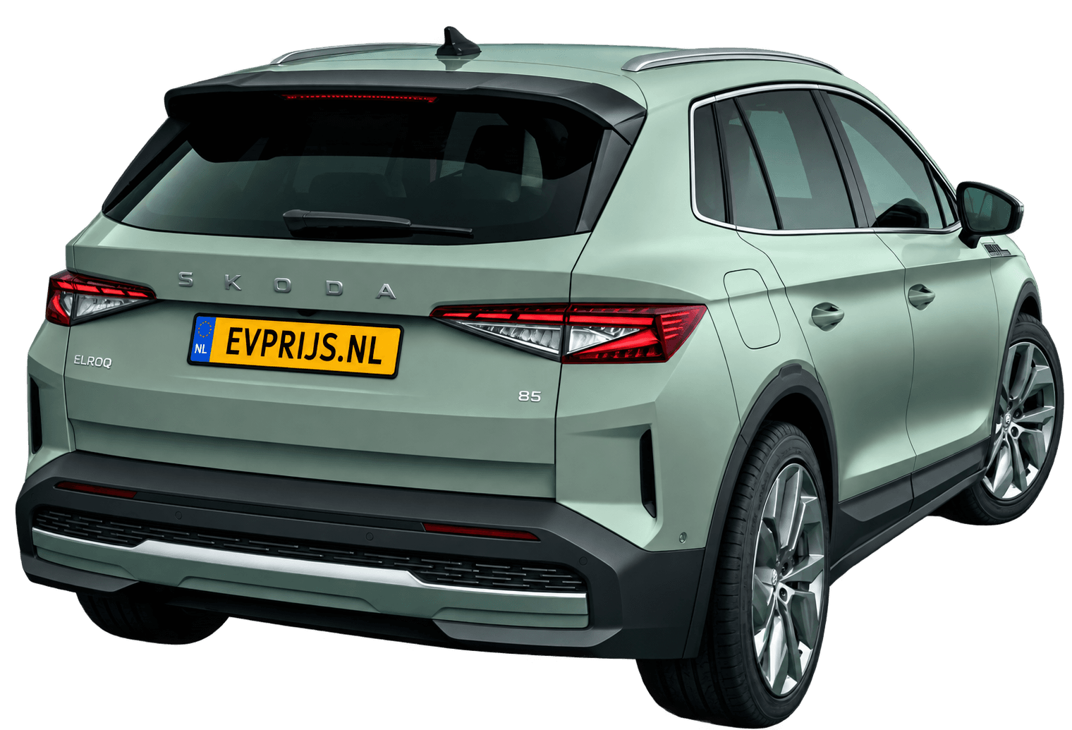 Škoda elroq · extra exterieurhoek; lak, velgen en uitvoering niet exact bewezen, beeld 2
