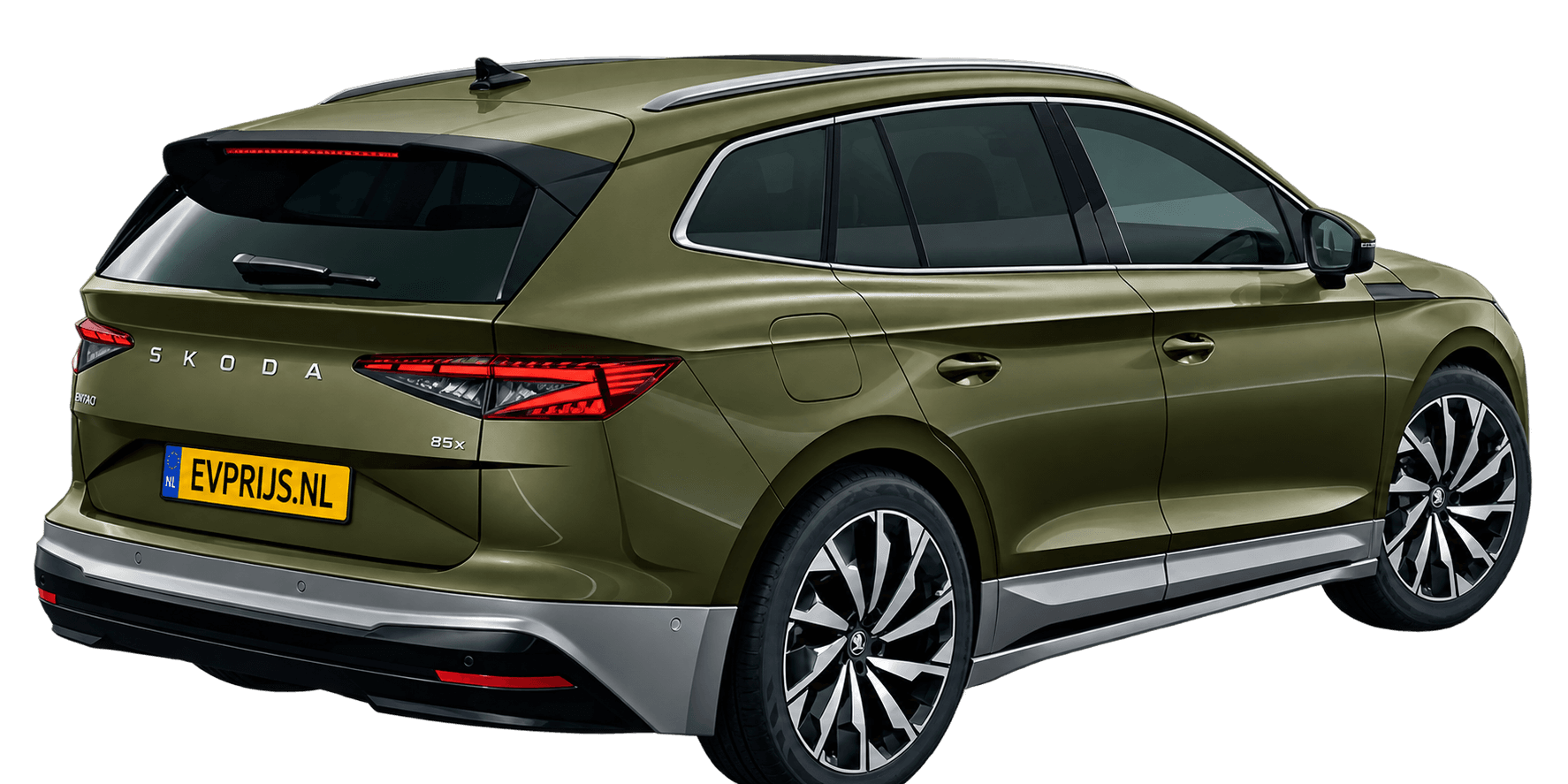 Škoda enyaq · extra exterieurhoek; lak, velgen en uitvoering niet exact bewezen, beeld 2