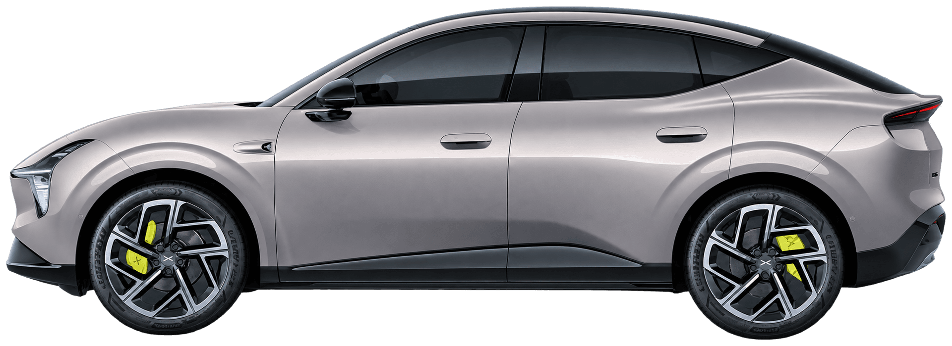 XPENG L03 in Rock Gray · kleurkiezer Nederlandse modelpagina; AI-bewerking (vrijstaand; kleurverzadiging kan afwijken); velgen en uitvoering kunnen afwijken, beeld 4